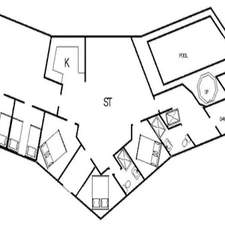 Ferienhaus 14 Person In Blåvand